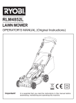 Ryobi RLM4852L Operator`s manual