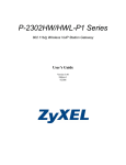 ZyXEL Communications P-304 User`s guide