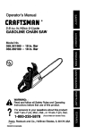 Craftsman 358.350180 Operator`s manual