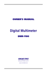 Circuit-test DMR-1100 Owner`s manual