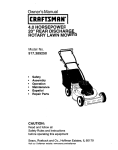 Craftsman 917.389250 Owner`s manual
