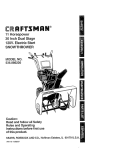 Craftsman 536.886220 Operating instructions