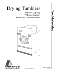 Alliance Laundry Systems UCN030HN2 Service manual