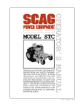 Scag Power Equipment 7630001 Operating instructions