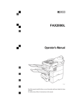 Ricoh M001 Operator`s manual