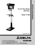 Delta 17-965 Instruction manual
