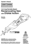 Craftsman 172.26043 Operator`s manual