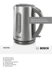 Bosch TWK 47 Series Instruction manual