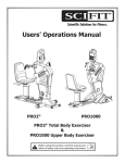 SCIFIT PRO1000 Operating instructions