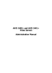 Axis 2401 - PHP3 GUIDE Instruction manual