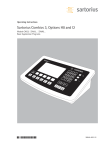 Sartorius CAH3 Operating instructions