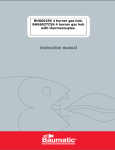Baumatic BHG602TCSS User manual