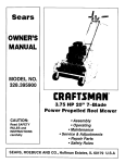 Craftsman 328.395900 Owner`s manual