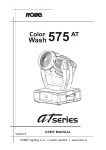 Robe ColorWash 575E AT Specifications