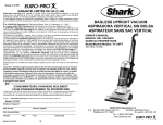 Euro-Pro SHARK V1310PT Owner`s manual