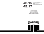 Macrom 42.17 Owner`s manual