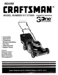 Craftsman 917.377330 Operator`s manual
