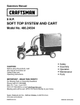 Craftsman 486.24504 Operating instructions
