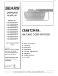 Craftsman 139.53629SRT Operating instructions