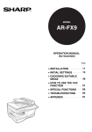 Sharp AR-FX9 - Fax Interface Card Specifications