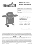 Char-Broil 463620409 Product guide