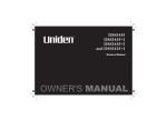Uniden DSS3435+1 Owner`s manual