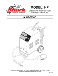 Shark HP-5030D Operating instructions