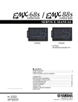 Yamaha EMX88S EMX68S Service manual