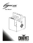 Chauvet HURRICANE 1100 User manual