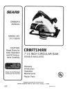 Craftsman 315.108240 Owner`s manual