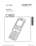 Clarity C900 User guide