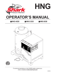 Shark HNG-5030 Operator`s manual