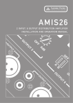 AUSTRALIAN MONITOR AMIS26 Specifications