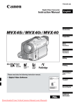 Canon MVX40 Specifications