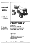 Craftsman 917.250032 Owner`s manual
