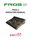 Zero88 FROG 2 Instruction manual
