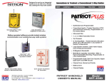 Ritron Patriot SST D-Series SST-454D Technical information