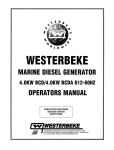 Westerbeke 4.0Kw BCDB 50Hz Installation manual