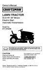 Craftsman 917.272246 Owner`s manual