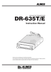 Alinco DR-635E Instruction manual