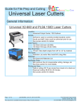 Universal Laser Cutters Guide