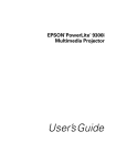 Epson PowerLite 9300i User`s guide