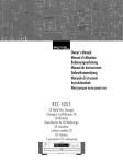 Rotel RCC-1055 Owner`s manual