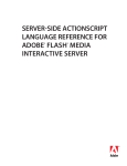 Server-Side ActionScript Language Reference for Adobe® Flash