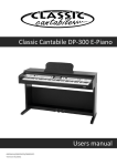 Classic Cantabile DP-90 Owner`s manual