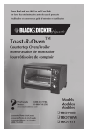 Toast-R-Oven - Applica Use and Care Manuals