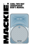 Mackie C300z User`s manual