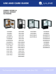 U-Line ICE-MAKER/REFRIGERATOR Troubleshooting guide