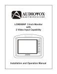 Audiovox LCM500NP Operating instructions