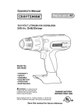 Craftsman 320.10320 Operator`s manual